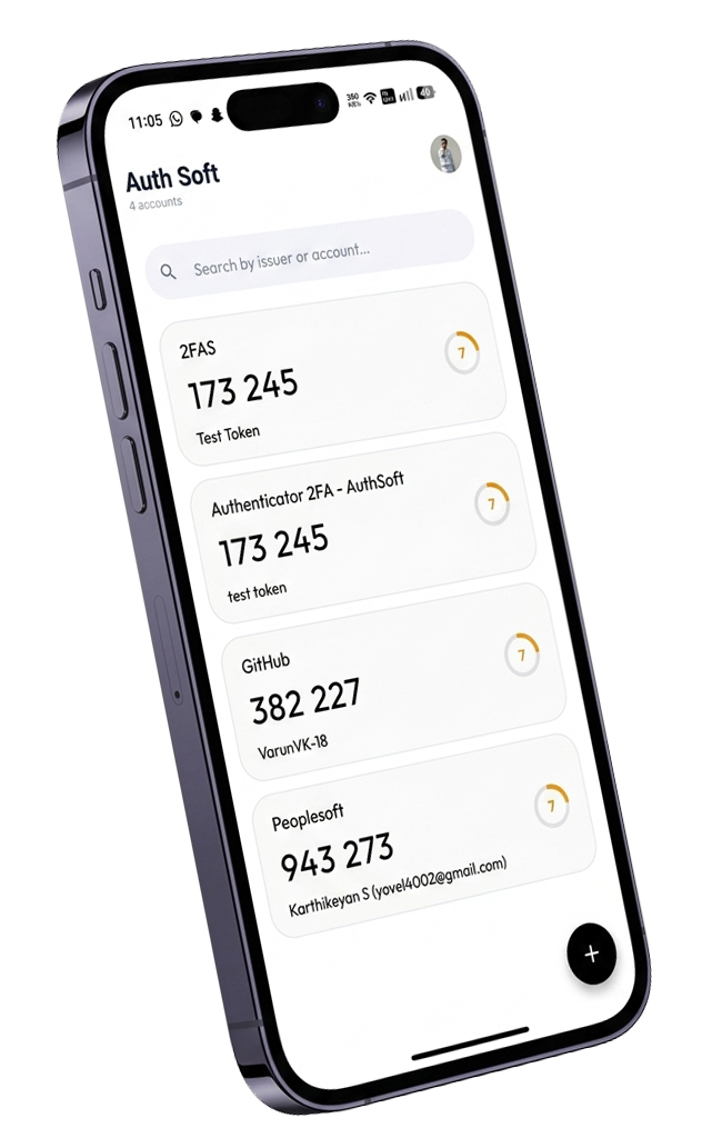 Authenticator App Screenshot